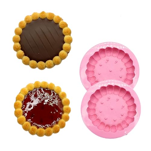 Miniatura 4 de Tartlets cookie mold bundle of 2 molds cookie tart silicone mold wax melt mold candle dessert mold