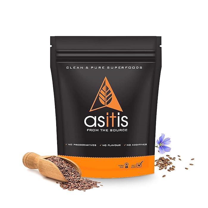 Buy ASITis Organic Flax Seeds 600g Excellent Vegan Source of Omega3s AntioxidantRich