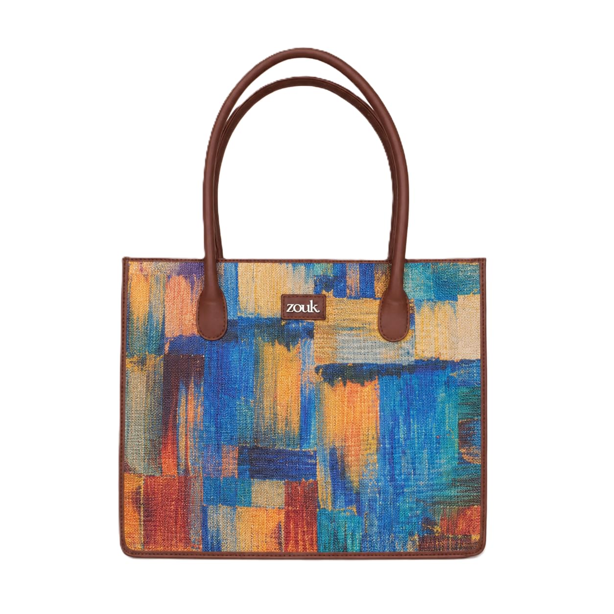 Abstract Amaze Printed Jute Handcrafted Grey Women's Stylish Tote Bags | Tote Handbag| Shoulder bag with double handle-image-40