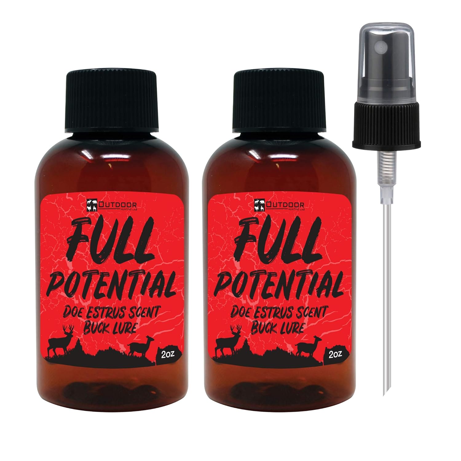 Outdoor Hunting Lab Full Potential Doe Estrus Deer Attractant Doe Pee