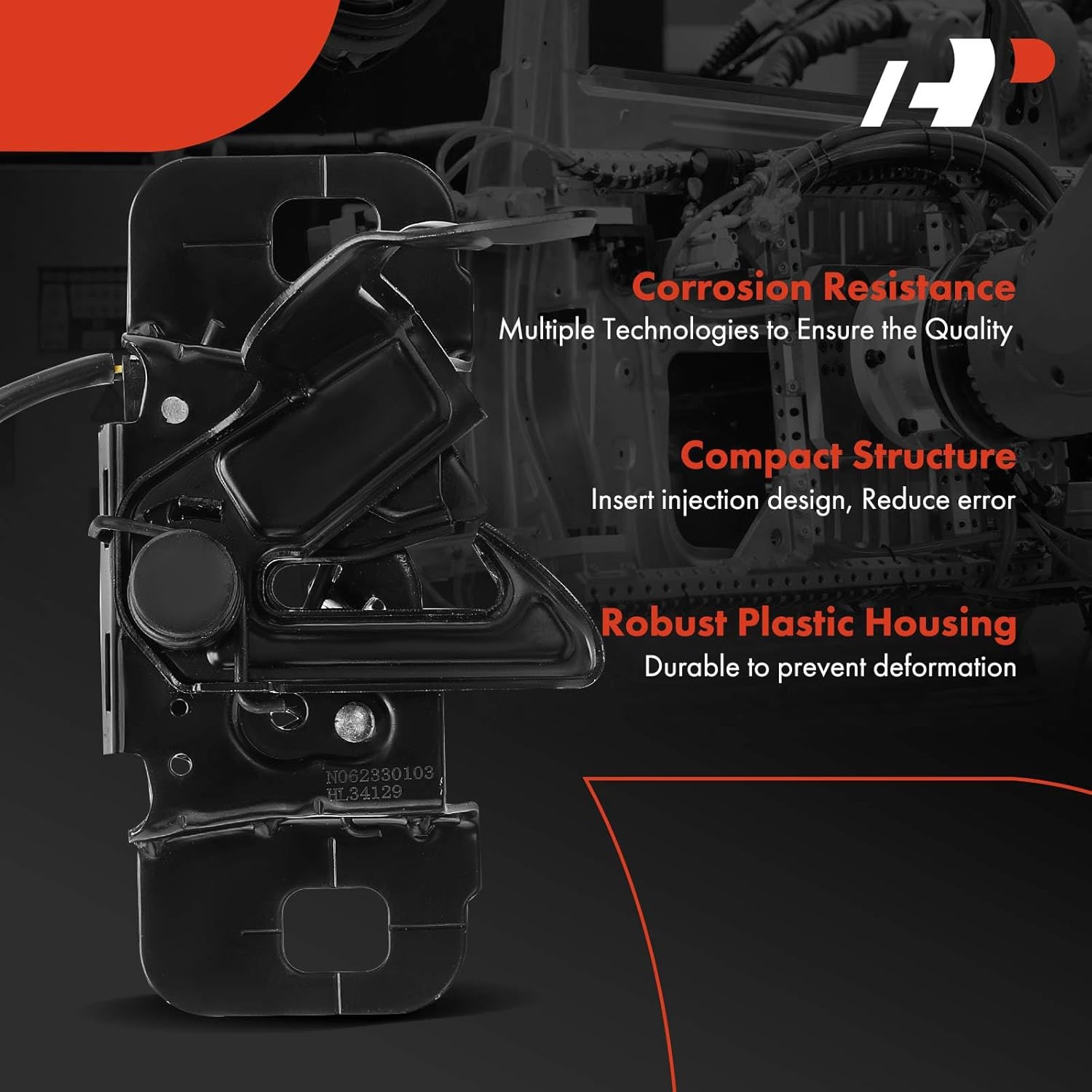 A-Premium Hood Latch Lock Compatible with Chevy Silverado 1500 2014-2018, Silverado 1500 LD 2019 & GMC Sierra 1500 2014-2018, Sierra 1500 Limited 2019, Front Hood Lock Engine Bonnet Latch Assembly