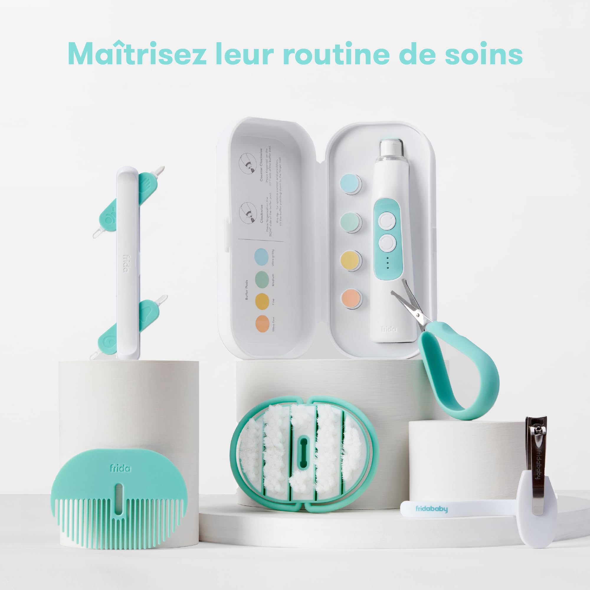 Frida Baby outil 3-en-1 nez ongles oreilles nettoyeur bébé