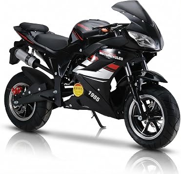 50cc Motorcycle for Kids Adults, 4-Stroke Pocket Rocket Motorcycle