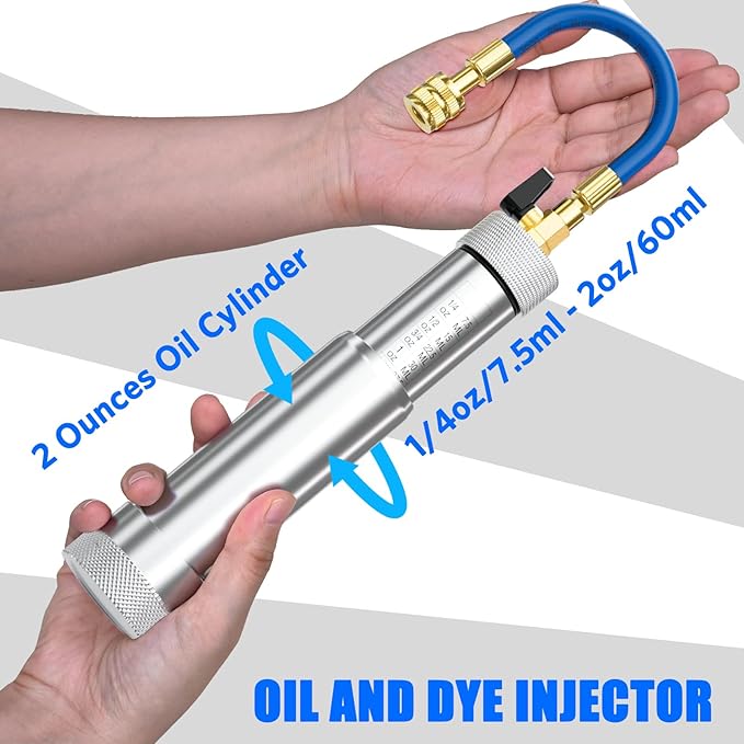 Kit Inyector de Aceite HTOMT para A/C, Compatible con R1234YF y R134A miniatura 2