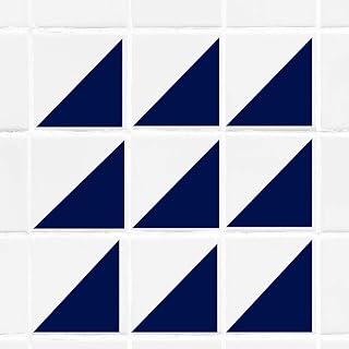 Colorful Triangle Tile wall Sticker for Bathroom, Bathroom stickers, Tile transfer, Kid wall art, Tile wall stickers, Nursery stickers