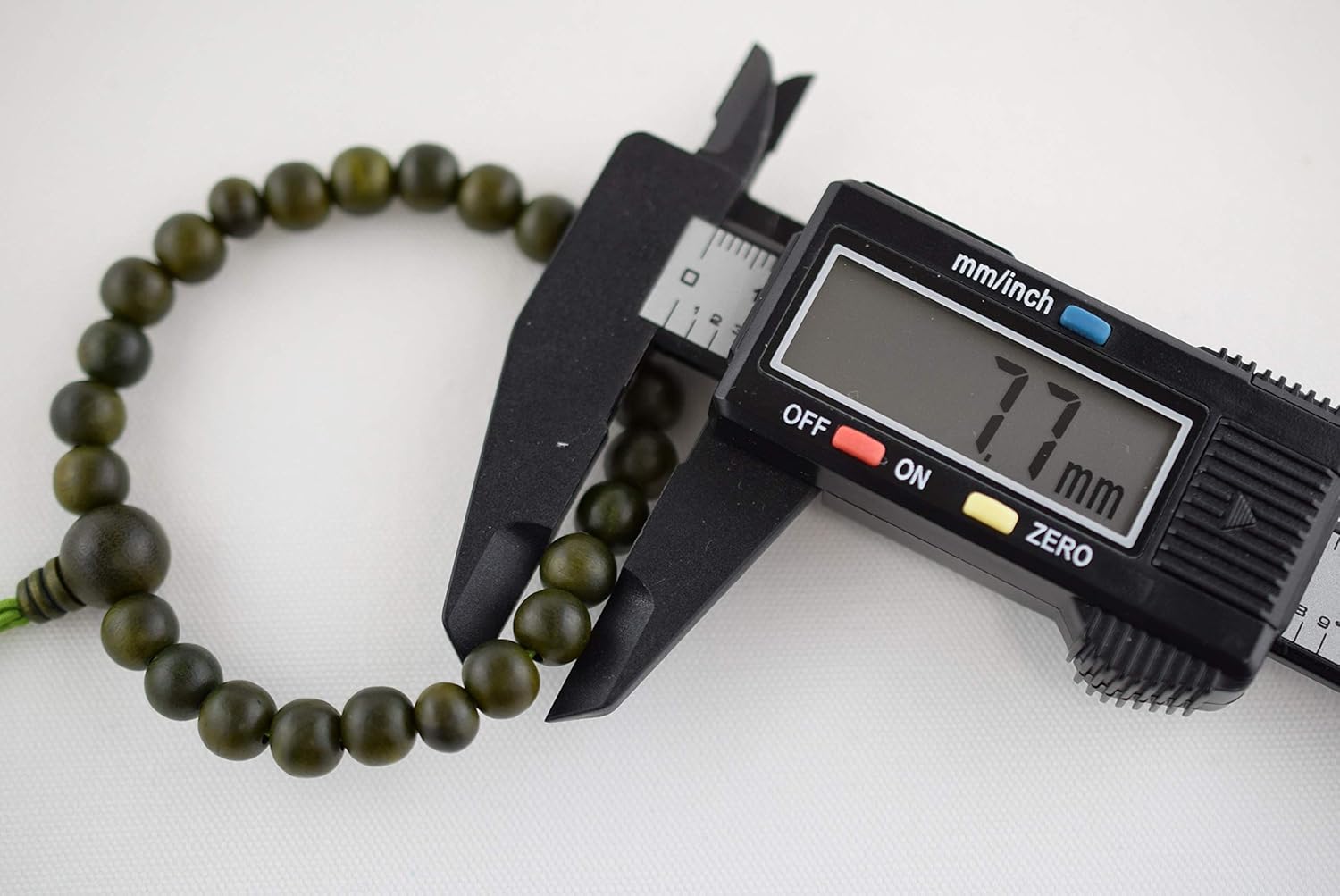 京都あさひ屋 7.5mm Japanese Lignum vitae wood Juzu dhyana Zen Kyoto Prayer Beads Handmade for Men Women Gifts Elastic Mala Beads