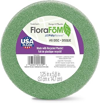 FloraCraft FloraFoM Disc 1.25 Inch x 5.8 Inch Green
