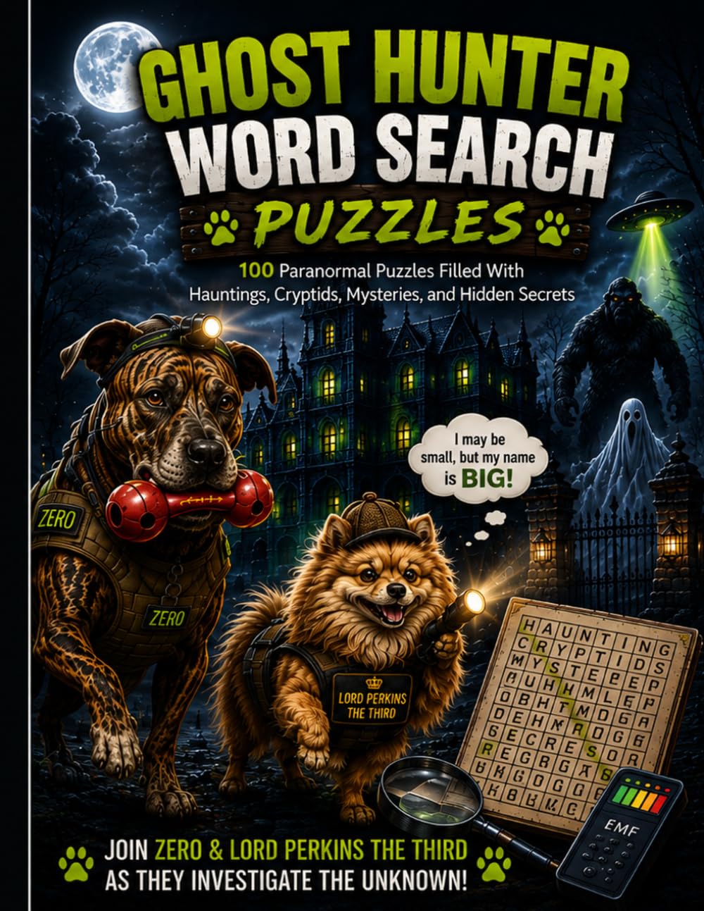 Ghost Hunter Word Search Puzzles: 100 Paranormal Puzzles Filled With Hauntings, Cryptids, Mysteries, and Hidden Secrets