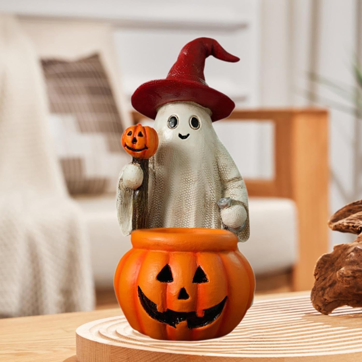 Amazon.co.jp: 幽霊とかぼちゃ 卓上オーナメント 樹脂 ハロウィン