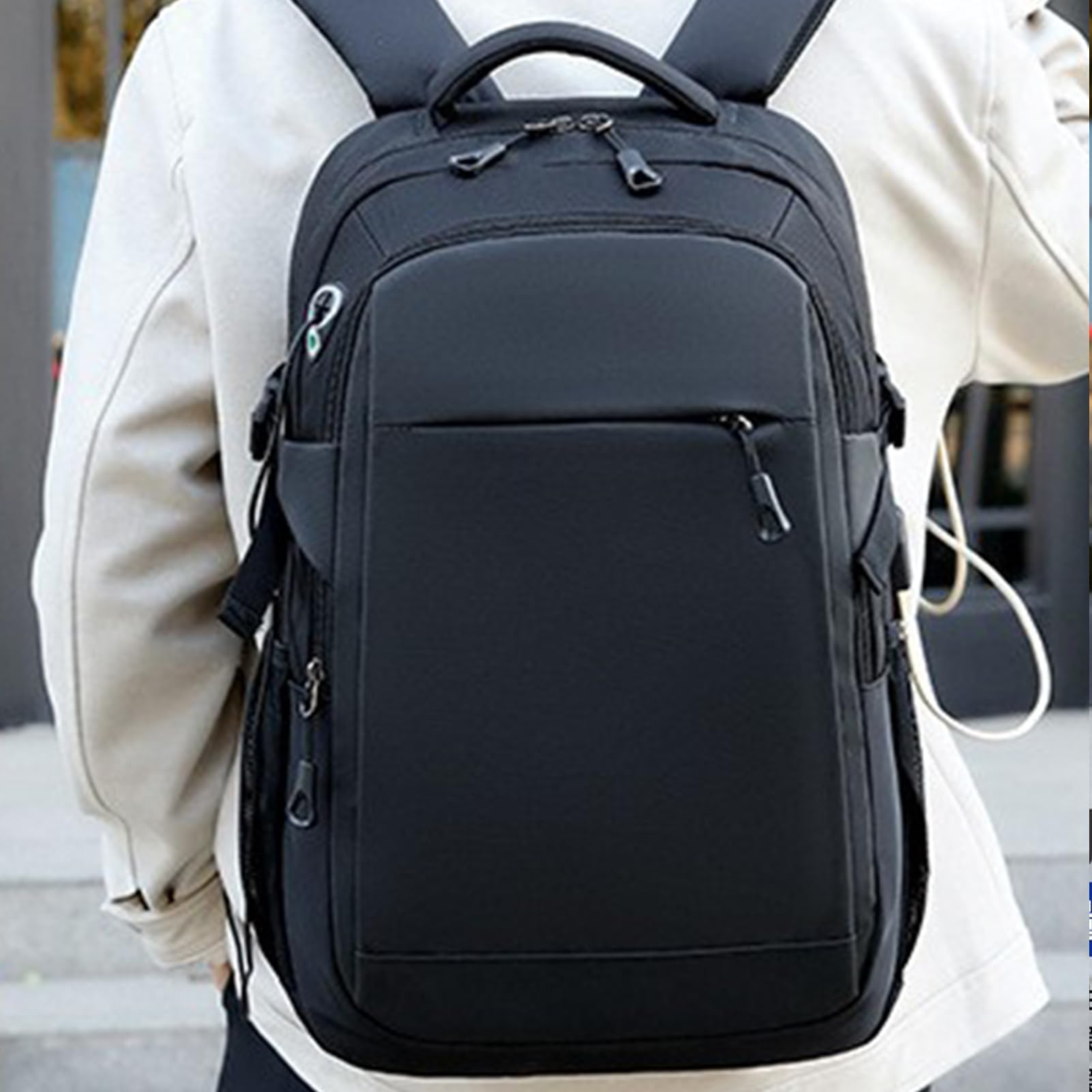 Zaino per computer portatile, traspirante, per college, per professionisti, ufficio, viaggiatori, insegnanti, bar, biblioteche, riunioni, attività all'aperto