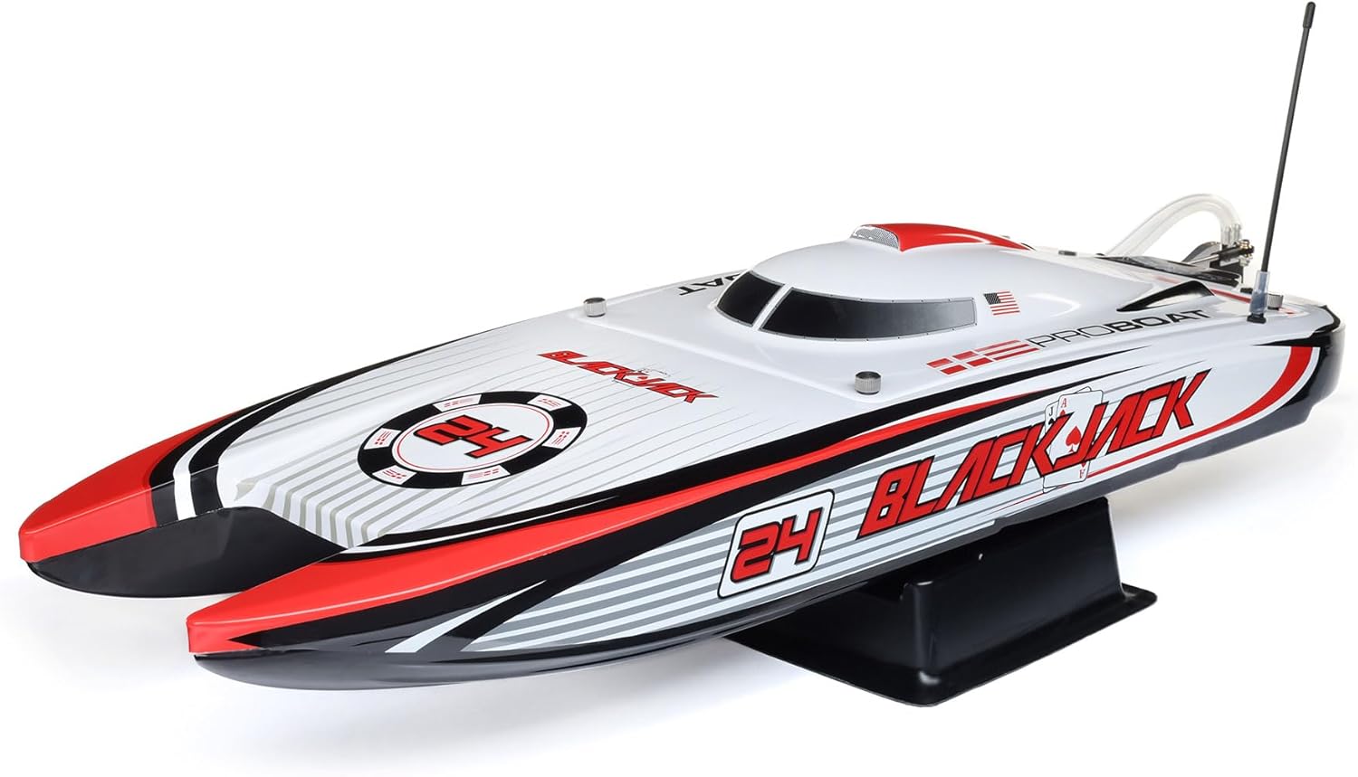 Pro Boat Blackjack 24" V2 Catamaran Brushless Vegas Offshore RTR PRB08049T2 White