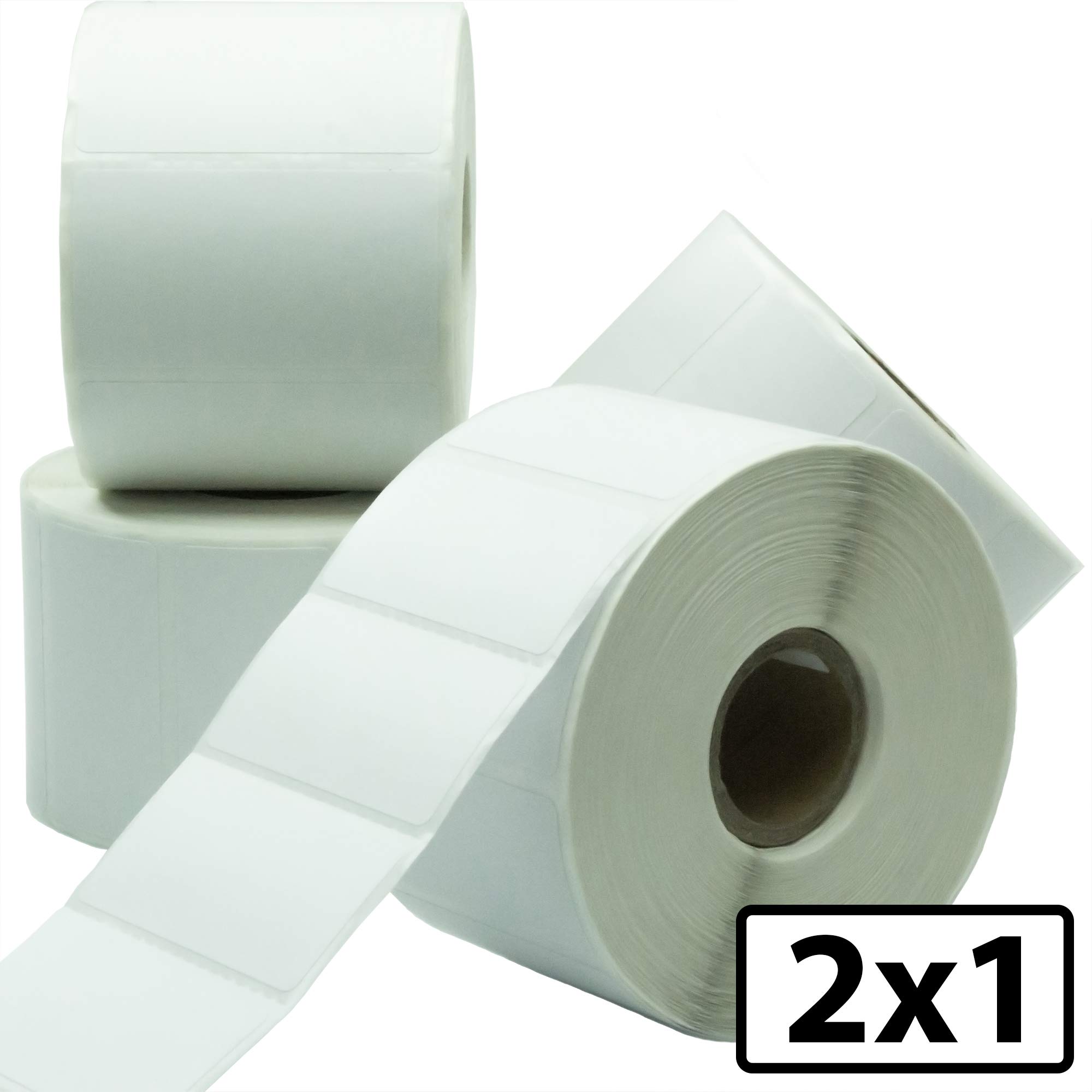 Premium, Extra Sticky 2x1in Direct Thermal Label 12 Pack. Bulk (16,560 pcs) Perforated Top Coated, Self-Adhesive Stickers for FNSKU Barcodes. Zebra Printer Compatible. Packaging and Shipping Supplies.