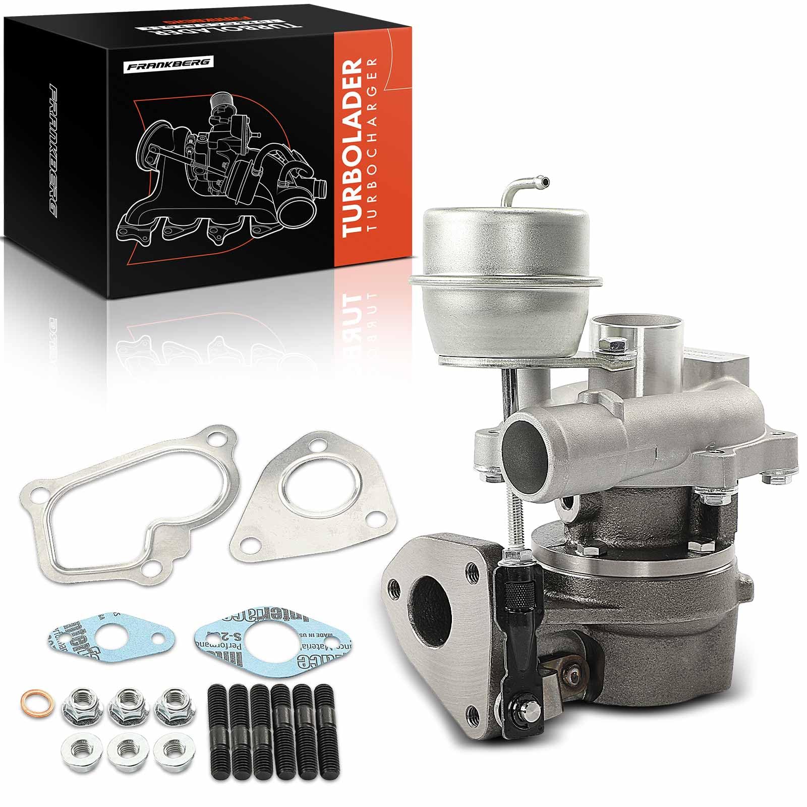 Frankberg Turbocompressore con guarnizioni 55202638 | Compatibile con: Swift III EZ MZ, Tour combinato, Agila (B) H08, Box combinato/MPV, Splash EX, Meriva X03
