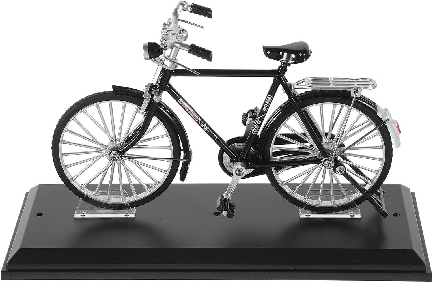 Ipetboom Retro Bike Model Alloy Bicycle Figurine Miniature Bike Modeling Ornament for Desk Office Study Home Decor Accent 8.66 X 5.11 X 3.54 in