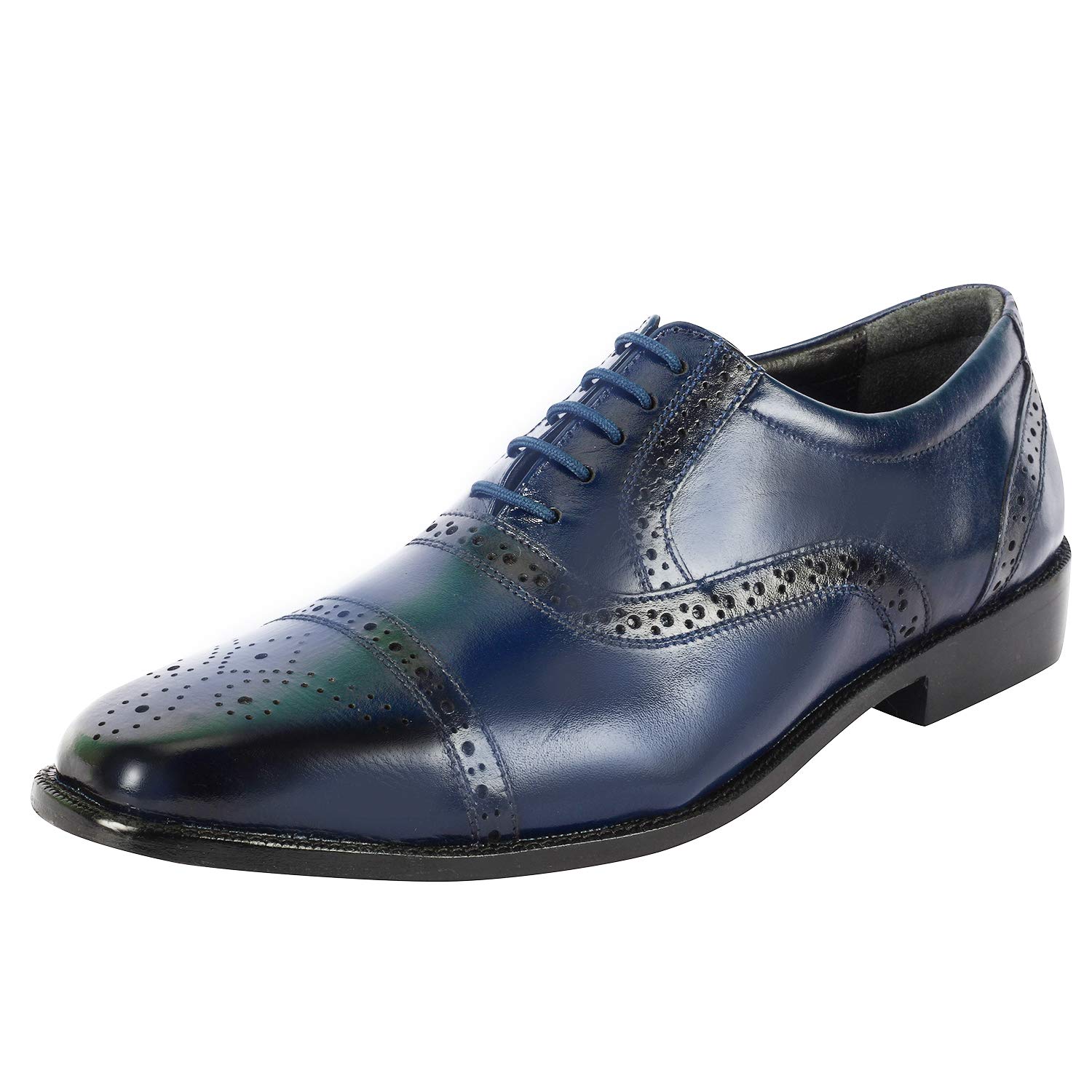 LIBERTYZENO Mens Wingtip Brogue Genuine Leather Lace Up Oxford Dress Shoes