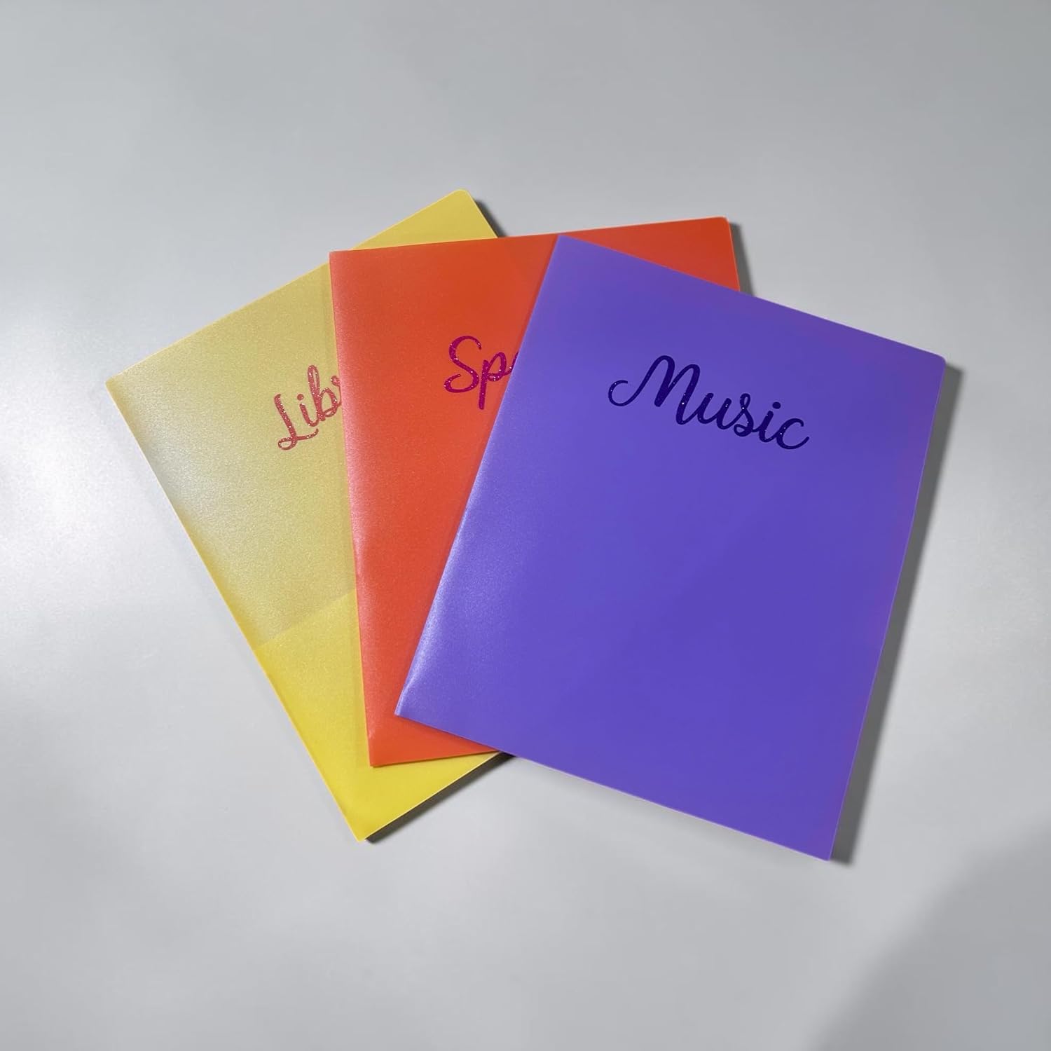 Personalized Custom Name Plastic Folder, 11.5 in x 9.37 in