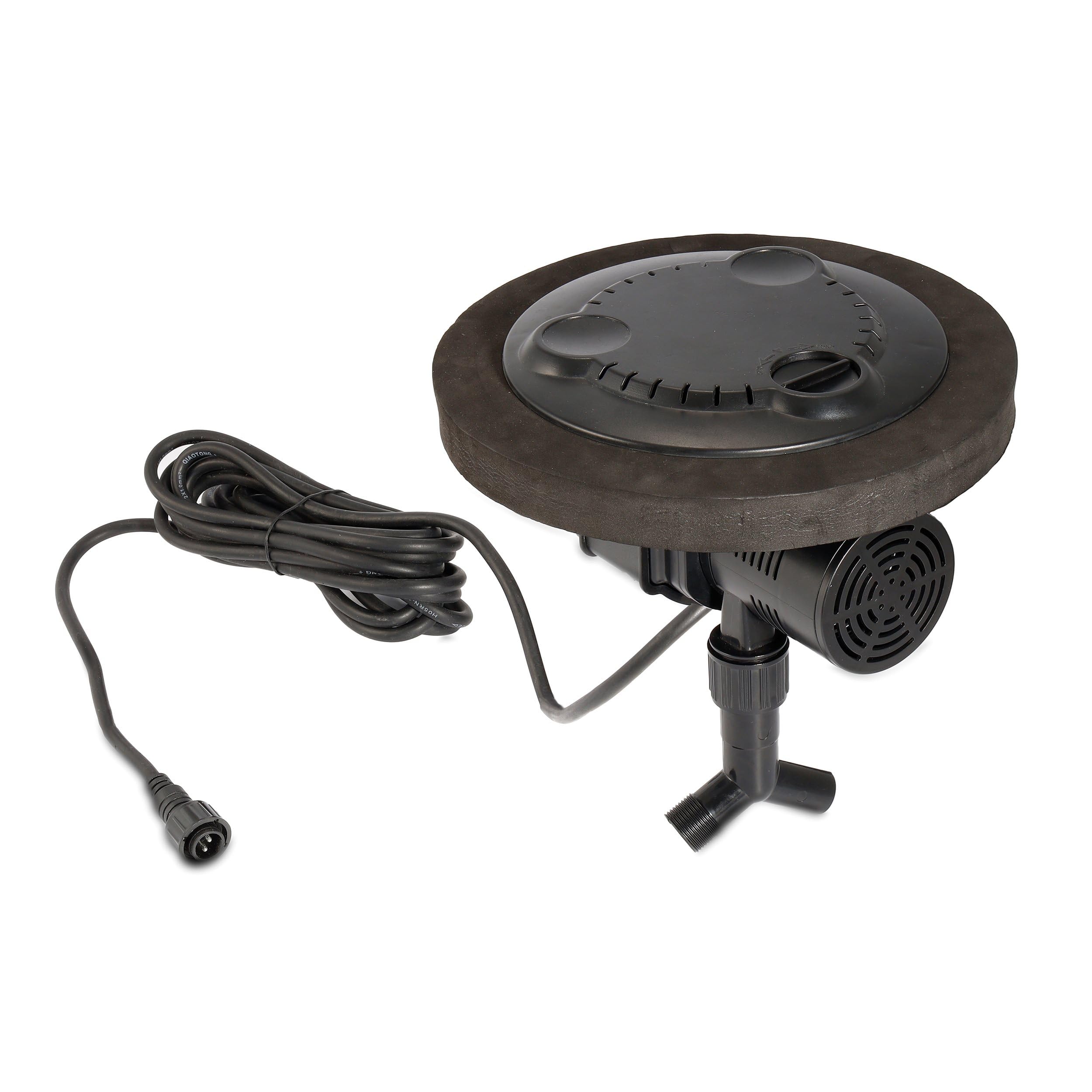 esotec Solar Teichbelüfter Einzelpumpe Power Float 1000, 1000l/h 18 V/DC Ersatzpumpe, Luftpumpe Belüfterpumpe, Sauerstoffpumpe für Gartenteich, Teichpumpe, IP68, 101855