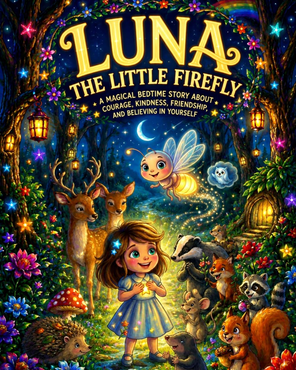 Luna the Little Firefly: A Magical Bedtime Story About Courage, Kindness, Friendship, and Believing in Yourself