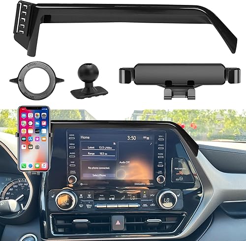APESER Compatible with Toyota Highlander Phone Holder Mount 2022 2023 2024,Cell 
