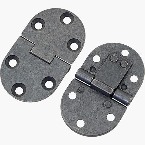 2PCS Flat Fold Table Hinge Set Folding Furniture Hardware Zinc