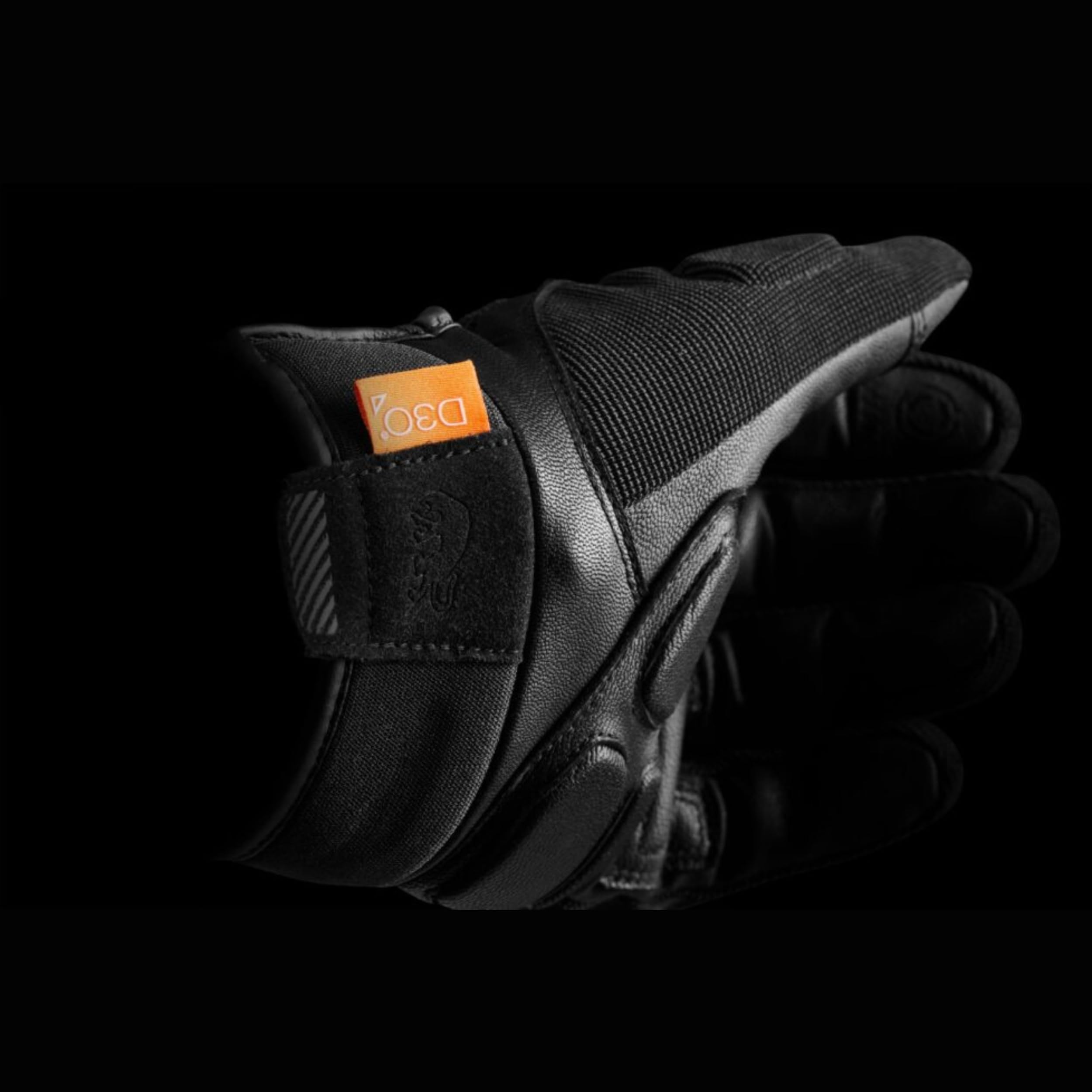 Furygan Jet D3O EVO - Motorradhandschuhe für Herren - 100% Lederhandfläche - Komfort - Sommerhandschuhe - Atmungsaktiv & Leicht - Bildschirmkompatibel - Touch Screen, Schwarz