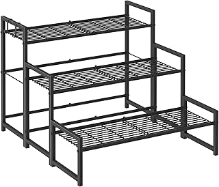 Garden 4 you 3 Tier Metal Plant Stand Outdoor Indoor Waterproof, Stackab...