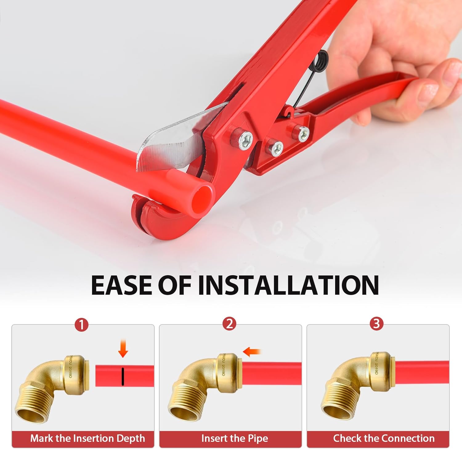 5-Pack EFIELD push fit fittings 3/4 Inch x 3/4 Inch Male Threaded NPT Elbow Push to Connect Pex Copper, CPVC With A Disconnect Clip Tool,(PF121-5PCS)