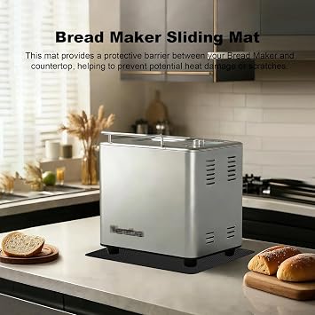 Bread Maker Sliding Mat Dough Mixer Slider Mats Water-proof Heat-resistant Bread Machine Slider Pad for Neretva 20-IN-1 Bread Maker Machines/Dual Heater 2LB Bread Machine/Dough Mixer