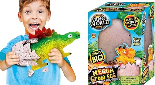 Miniatura 10 de JA-RU Juguetes gigantes de cultivo de huevos de dinosaurio (1 huevo surtido) sorpresa mágica eclosión y crece en animales acuáticos para niños,