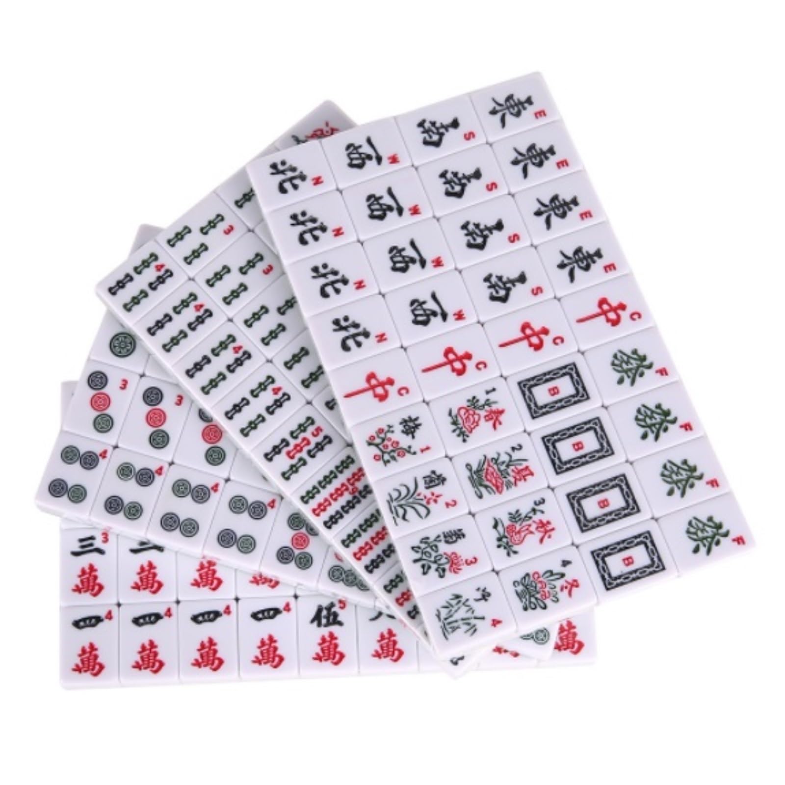 Chinesisches Mahjong Mah Jong, Chinesisches Mahjong, Klassisches Mahjong-Set, 144 Spielsteine ​​mit 2 Würfeln, for Zuhause, Familie, Wohnheim, Party Für Familie Reise Spiel