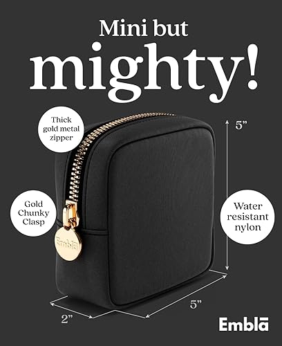 Miniatura 2 de Embla Bolsa de viaje para maquillaje, bolsa de cosméticos, bolsas de aseo lindo, organizador de maquillaje, bolsas de nailon con cremallera,