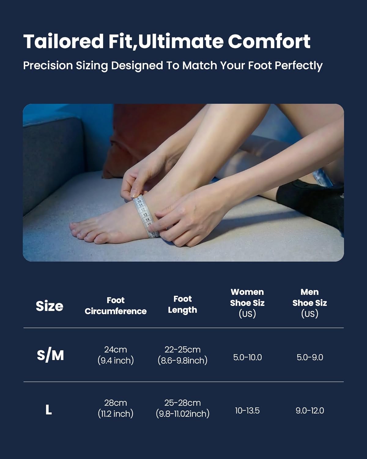 Tolaccea Plantar Fasciitis Night Splint Ice Pack Sock with Full Foot Ice Gel & Enhanced Cooling Arch Gel Pack, Adjustable Foot Splint for Women & Men for Foot Drop & Heel Pain - Image 7