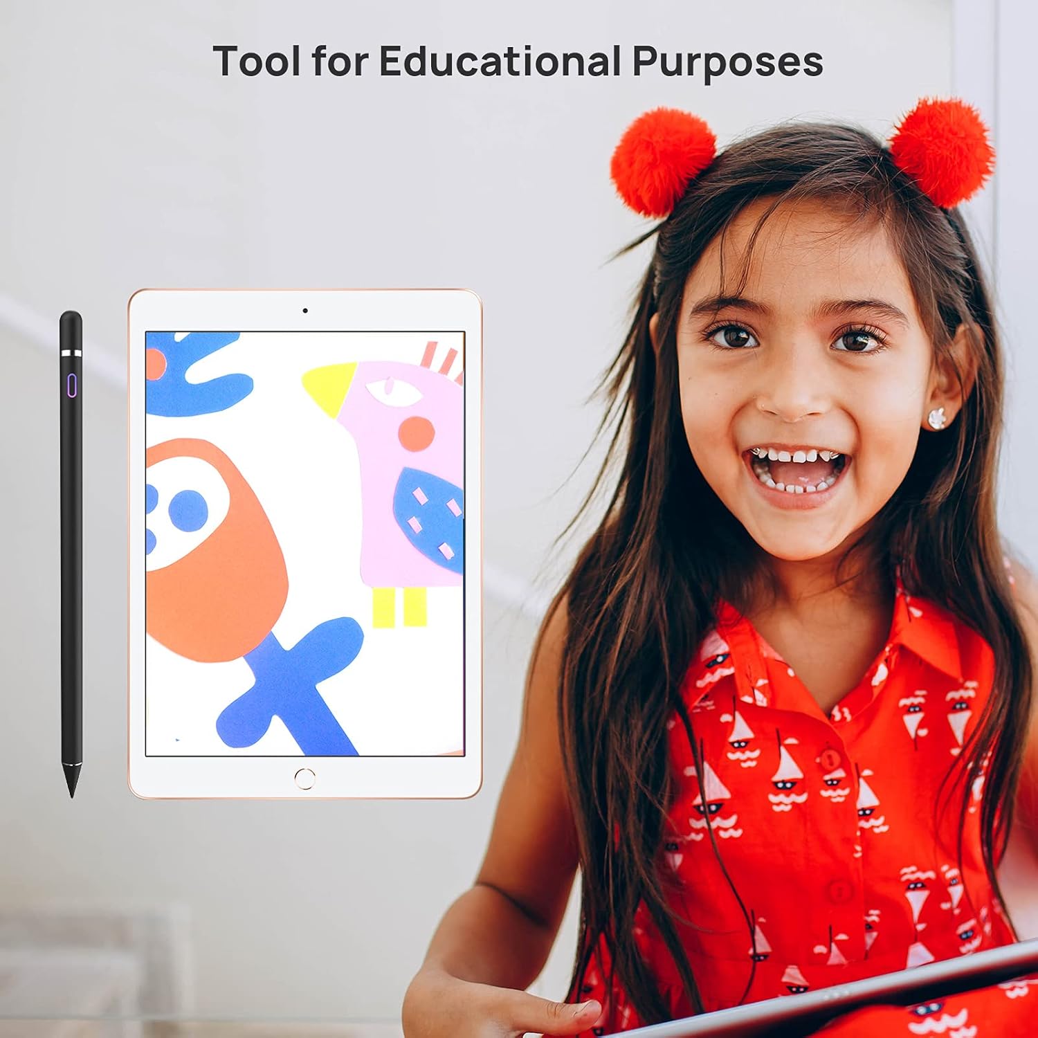 Stylus Pens for Touch Screens, Upgraded Pencil Compatible with iPad Generation Pro Air Mini iPhone Galaxy Surface Kindle Fire Android Alternative Tablet Stylist Smart Digital Drawing Pen (Jet Black) : Cell Phones & Accessories