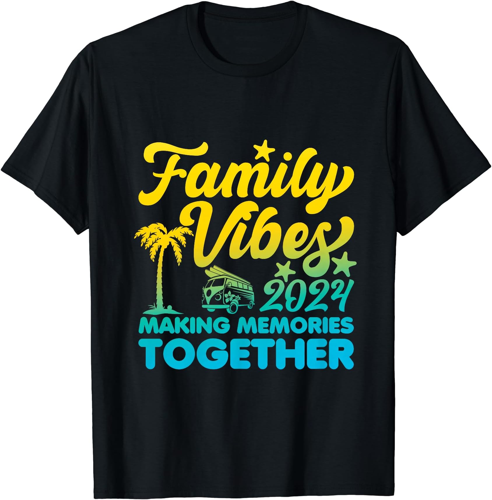 Family Vibes 2024 Making Memories Together girlsFamily Vibes 2024 Making Memories Together Reunion Vacation T-Shirt