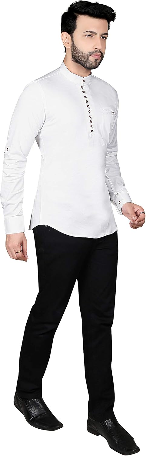 Tathastu Mens Cotton Kurta Tunic Shirt