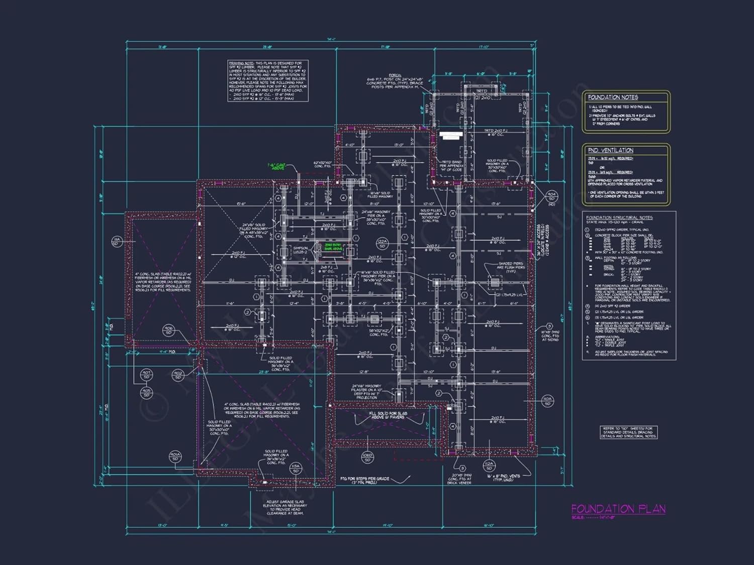 20-2199B House Plan - Colonial Farmhouse House Plan with Spacious Floor Designs