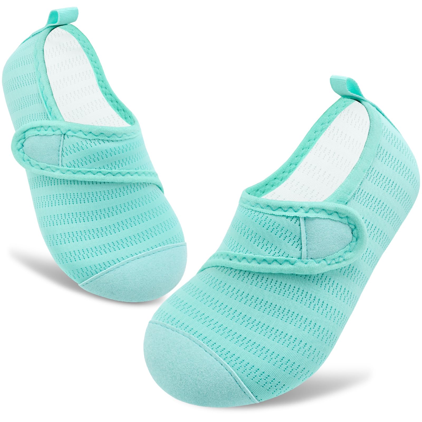 VIFUUR Kids Water Shoes Boys Girls Barefoot Water Sports Socks Hook&Loop Beach Shoes Quick Dry Aqua Socks Swim Walking Outdoor Sports for Toddler