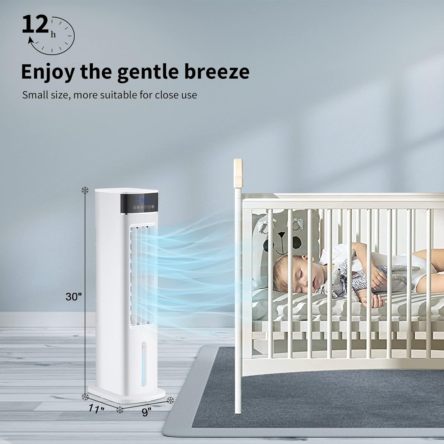 Buy AKIRES Oscillating Tower Fan,30 inch Evaporative Air Cooler Swamp