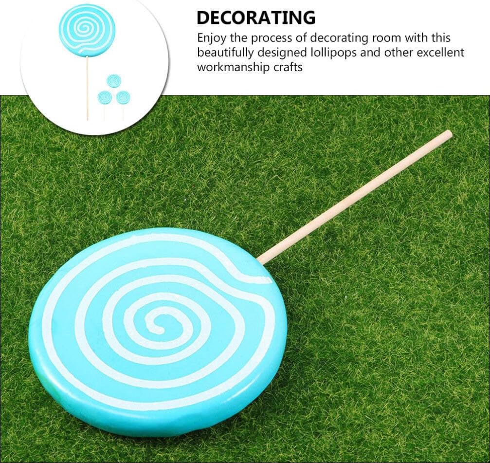 Zerodeko Giant Fake Lollipop Prop 12.2 Inch Large Simulation Candy Photo Booth Decoration for Party Event Wedding Photography Accessory