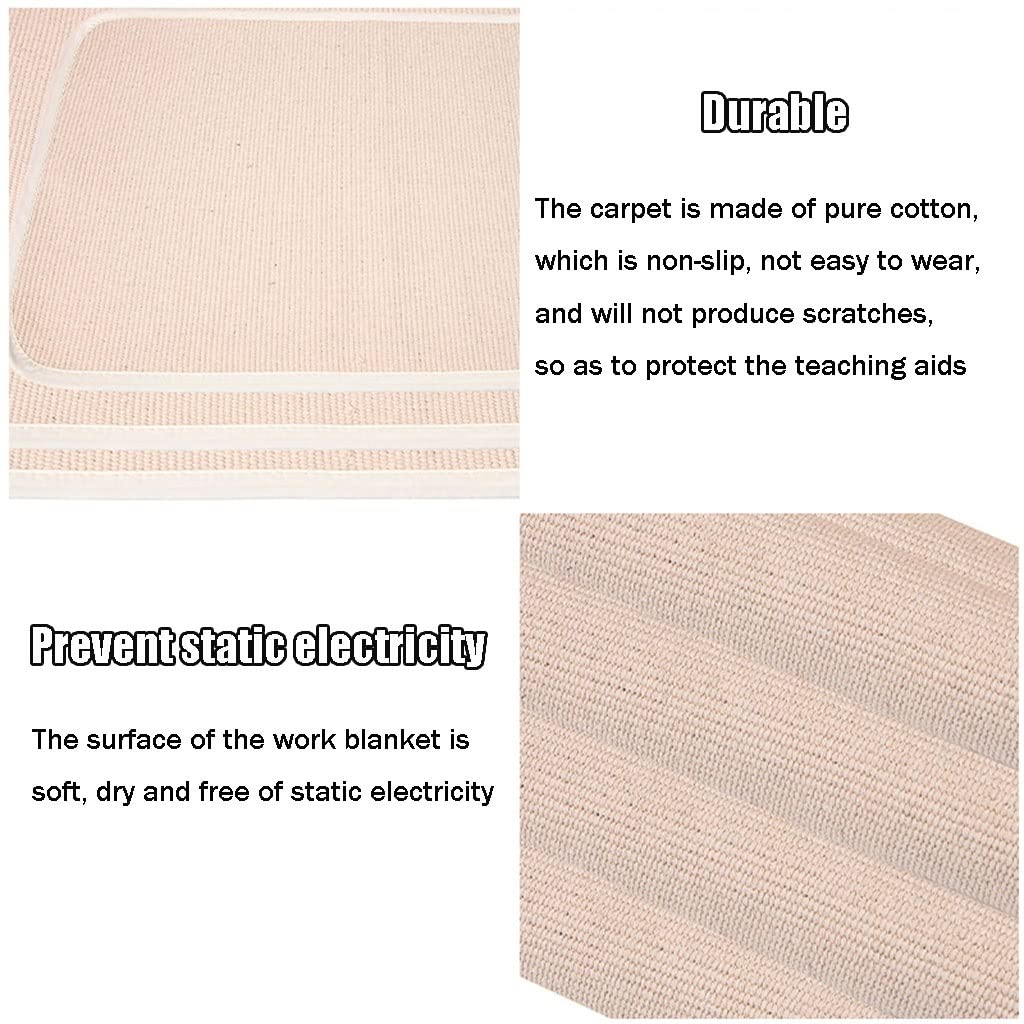 Tapis De Travail Montessori - Coton, 60x40 Cm, Antidérapant, Pour Activités éducatives à La Maison Ou à L'école