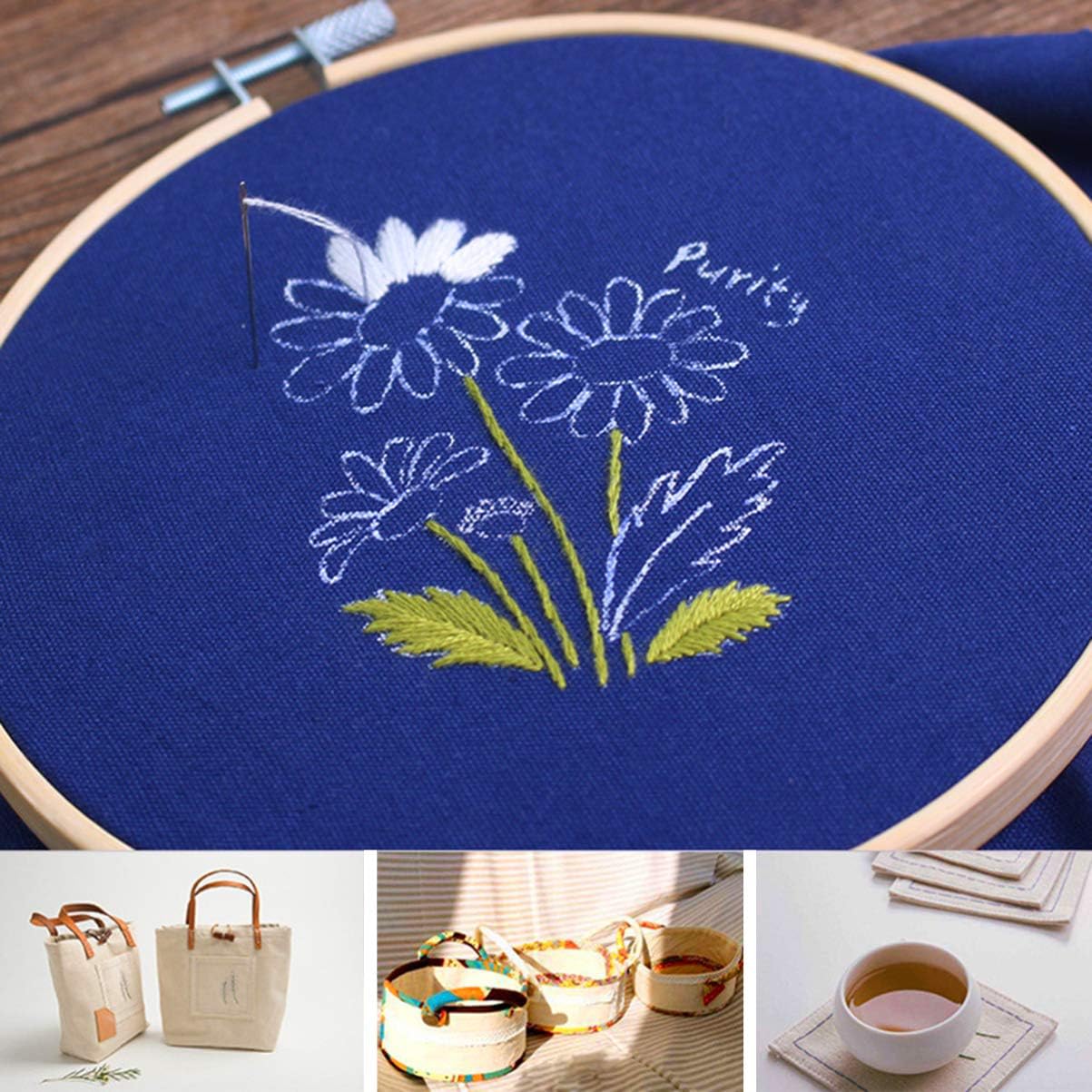 EXCEART 10pcs Natural Linen Needlework Fabric for Crafts Solid Embroidery Cloth and Breathable Material for Garments and Home Accessories