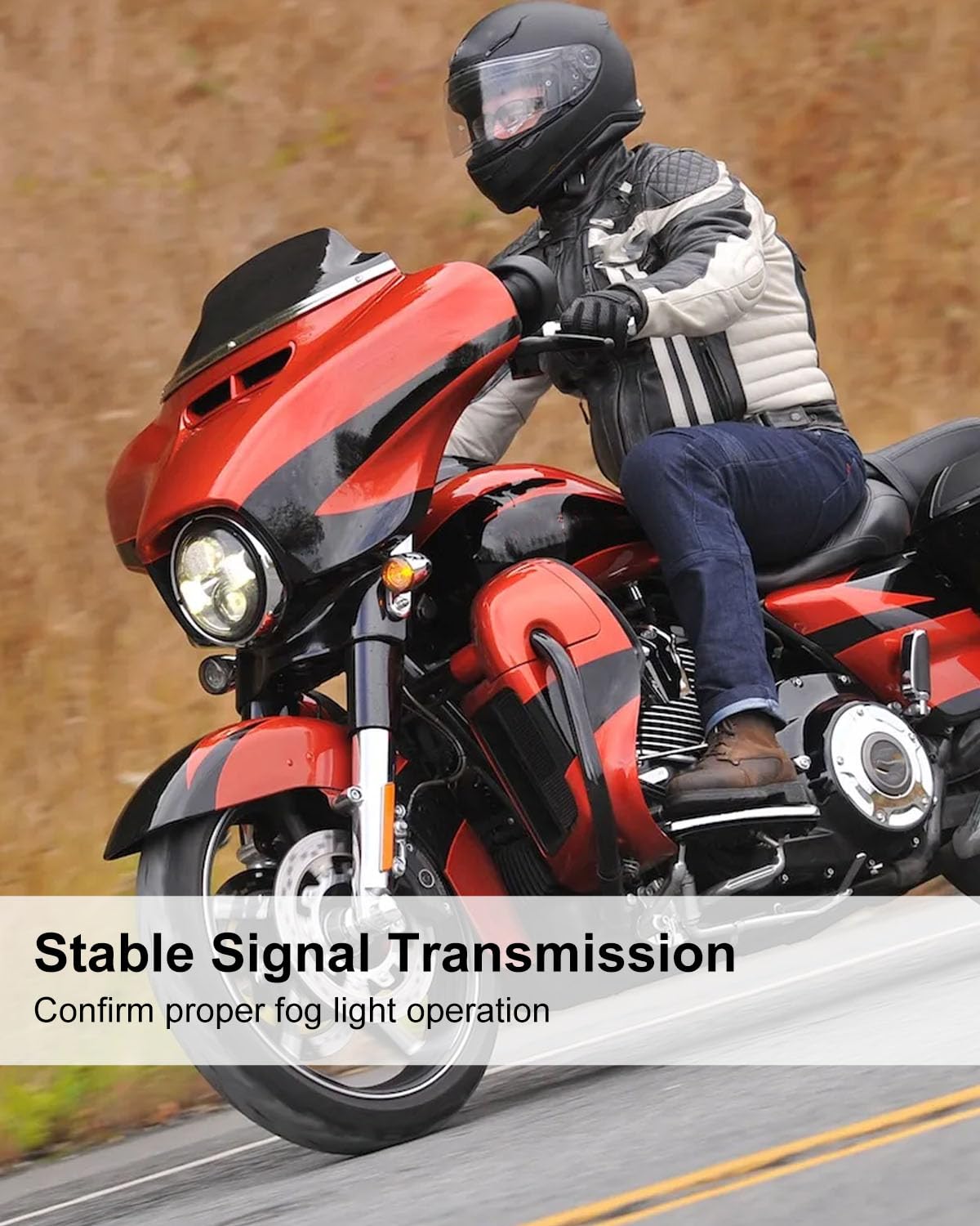 ULZOZN Fog Light Wire Harness Fit for Harley Davidson CVO 2023.5-Later Street Glide CVO/ST Road Glide 2024, Wiring Harness Fit for Baja s1/S2/Squadron Pro/Sport, Universal