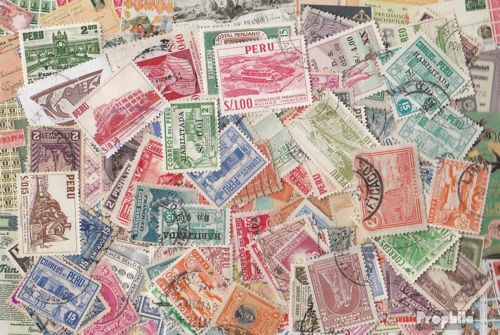 Pack De 25 Sellos Varios De Perú – Para Coleccionistas, Garantía De Calidad Prophila