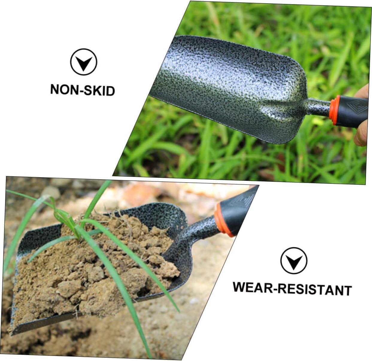 2pcs Iron Handheld Gardening Shovel Loosening and Fertilizing Ergonomic Design Lightweight and Garden Tools for Balcony and Indoor Plant Care