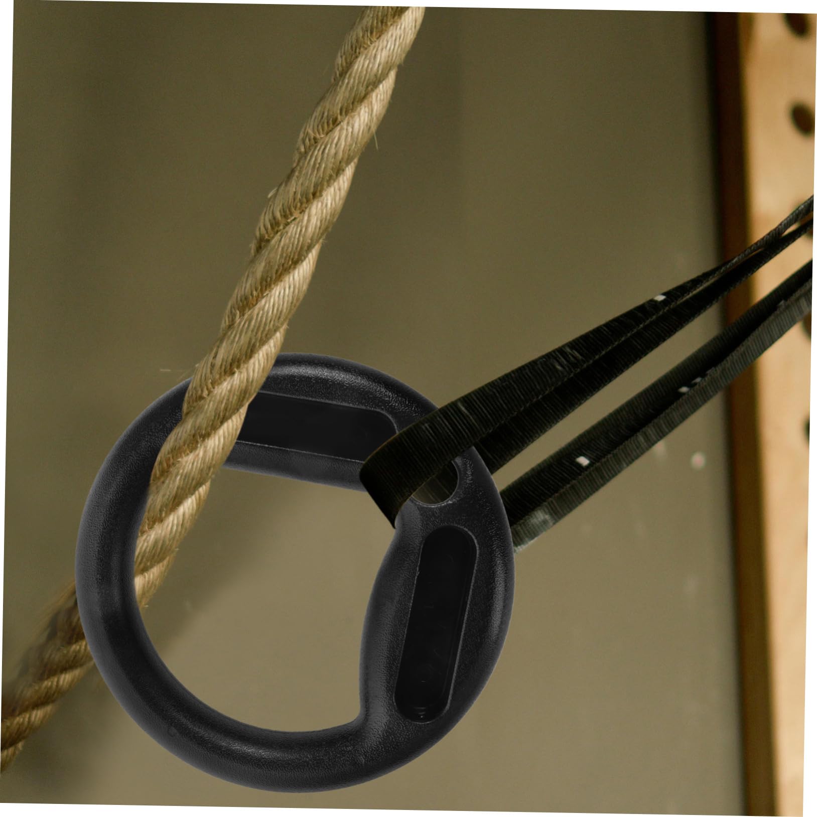 GAROZATION 2pcs Gymnastic Hanging Rings Pull up Rings Exercise for Pull up Bar Gym Accessories Workout