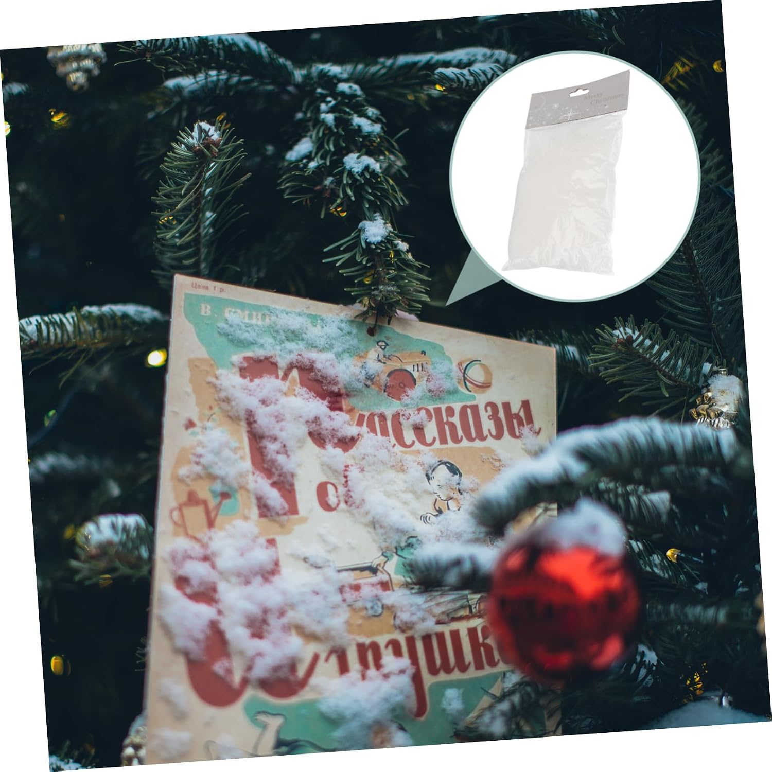 NUOBESTY 4bags Artificial Snow Decor of Christmas Simulation Snowflakes for Home and Party Decoration Realistic Snow Effect for Wonderland Displays