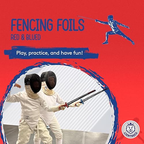 Miniatura 2 de Liontouch - Láminas de esgrima deportivas, rojo y azul para niños y niñas a partir de 3 años Juguete de espuma para niños en diseño realista Arma