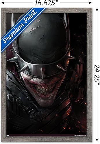 Miniatura 70 de Trends International DC Comics - Póster de pared con cara de Batman Who Laughs, 22.375 x 34 pulgadas, versión enmarcada en negro Versión con marco
