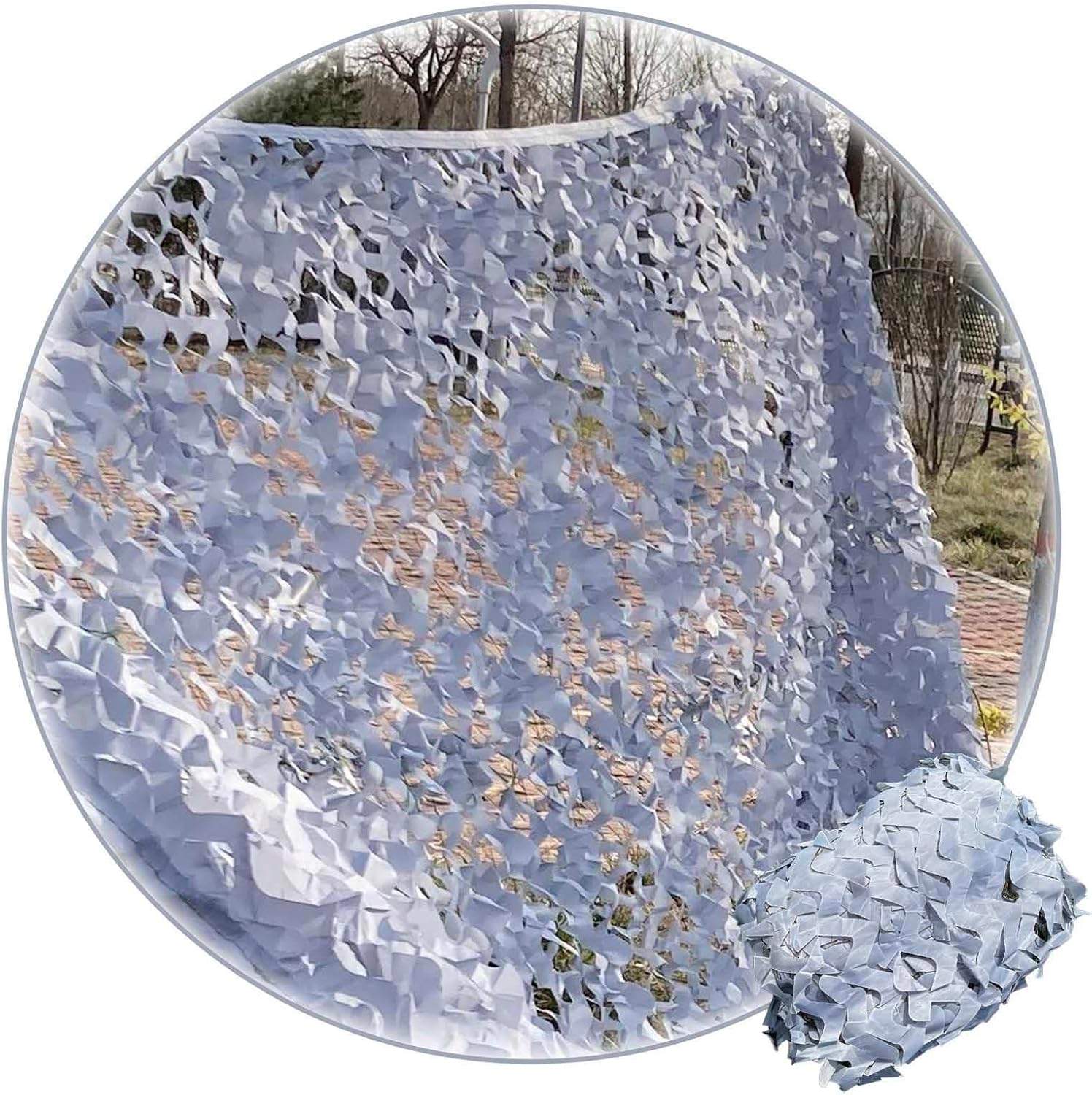 Camouflage Netting,2×3m 2×4m 2×6m 3×4m 4×5m,Grey Reinforced Camo Net,Military Netting,Camouflage Shade net,Hunting Camping car Cover,Grey-2x5m(6.6 * 16.4ft)