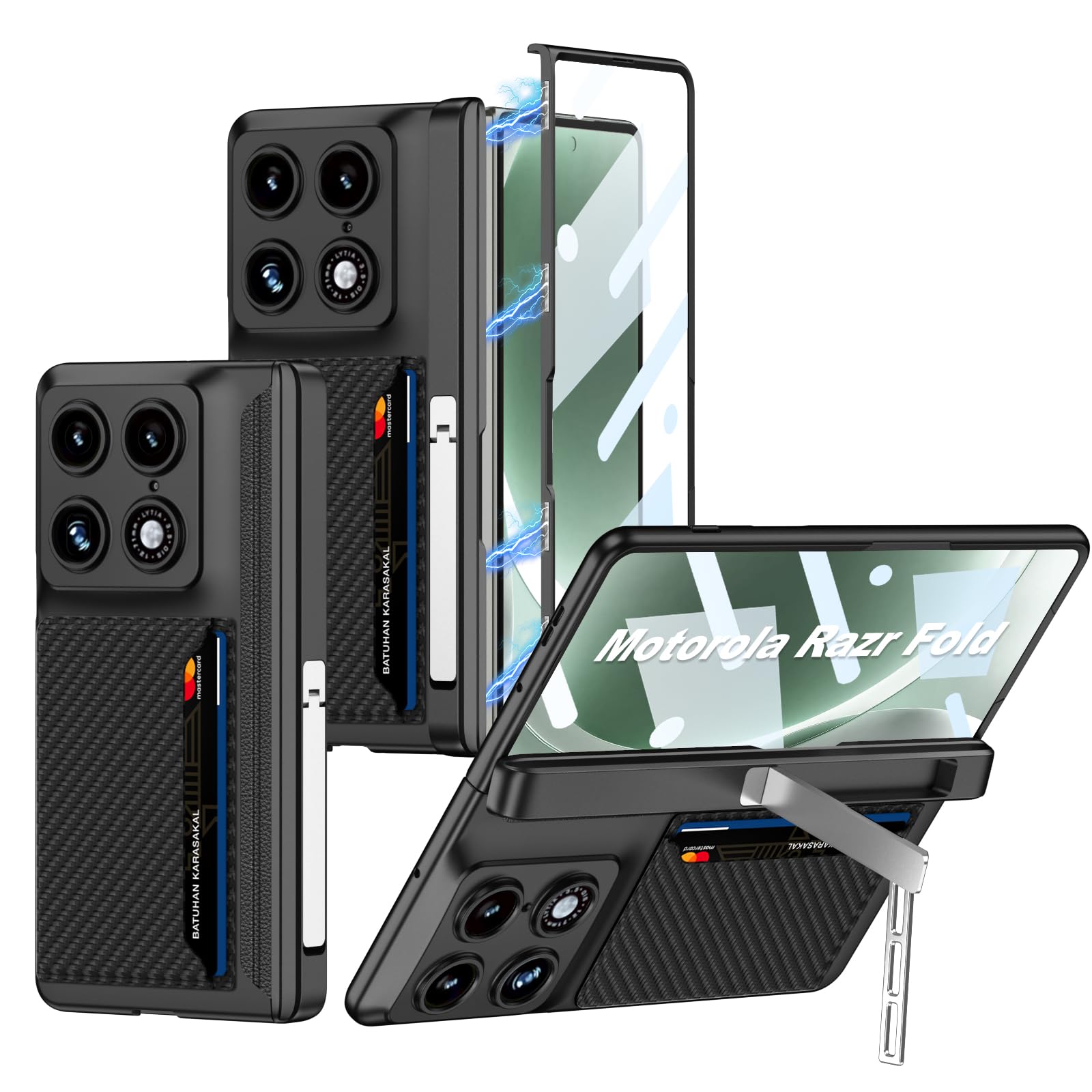 Coque Razr Fold de qualité supérieure étui rigide avec vitre de protection écran - 7